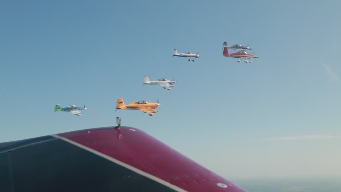 美国EAA表演飞机第一视角震撼镜头