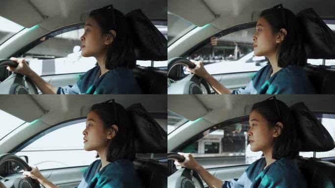 亚洲女人开车美女开车