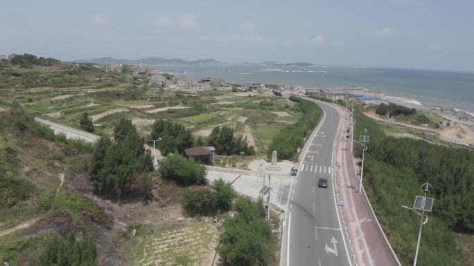 海滨公路 海边车 老车 灰度 4k