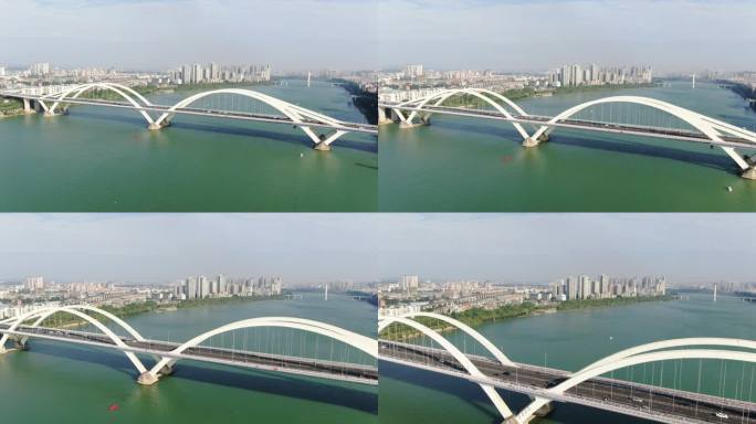 城市航拍柳州广雅大桥