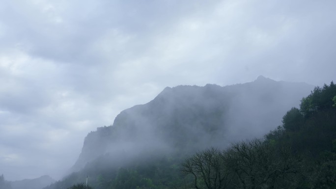 云雾缭绕 雾气延时 气候变化 云层变化