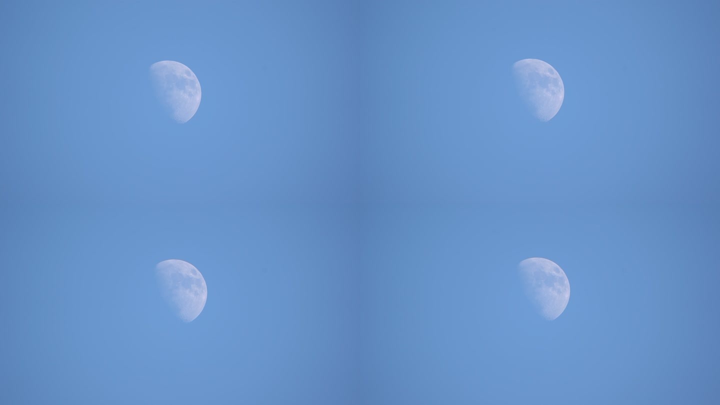 4倍速度月亮经过镜头