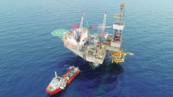 海上工业石油和天然气生产石油管道股票视频