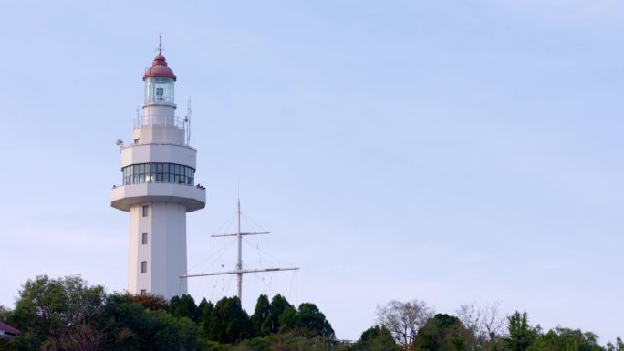 烟台 灯塔  海边  景点