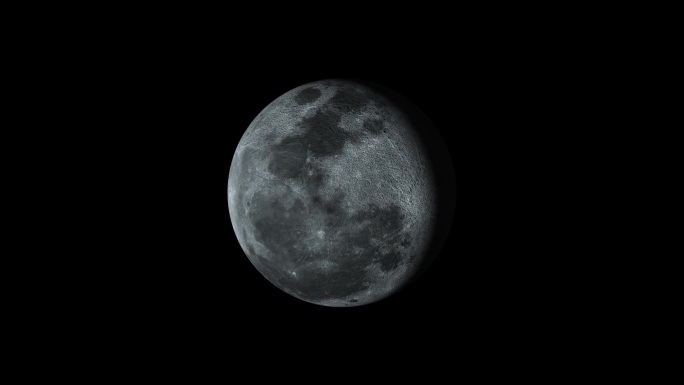 月亮阴晴圆缺变化全过程中秋月球