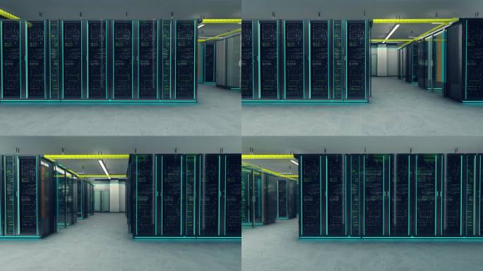 4K 3D大数据数据中心漫游视频