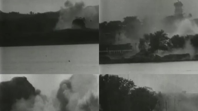 抗日战争 日军进攻上海 日军轰炸