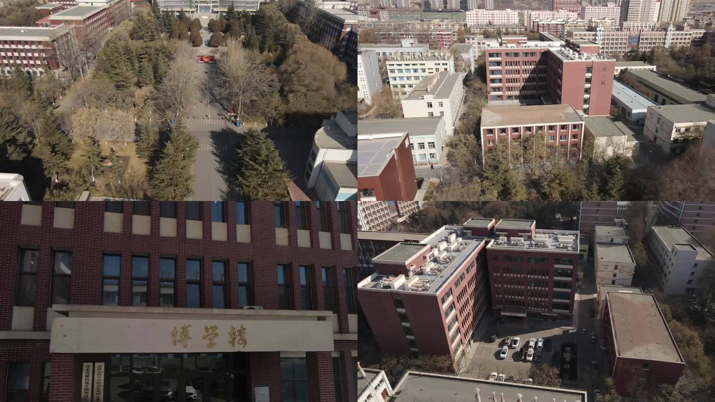 兰州交大学校冬季航拍