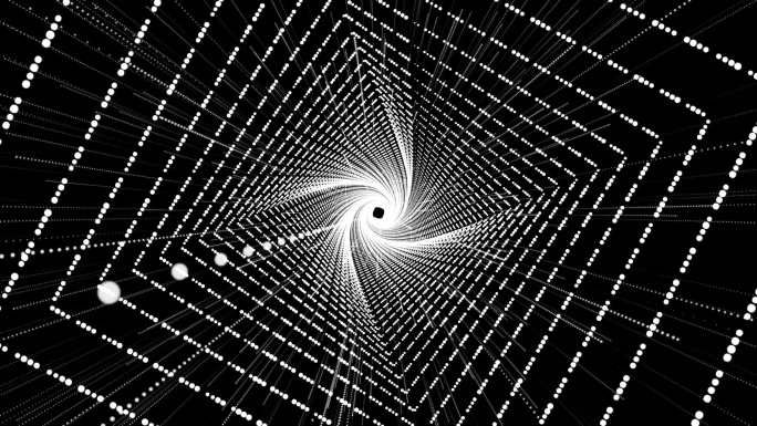 4K粒子正方形空间感穿梭银色4