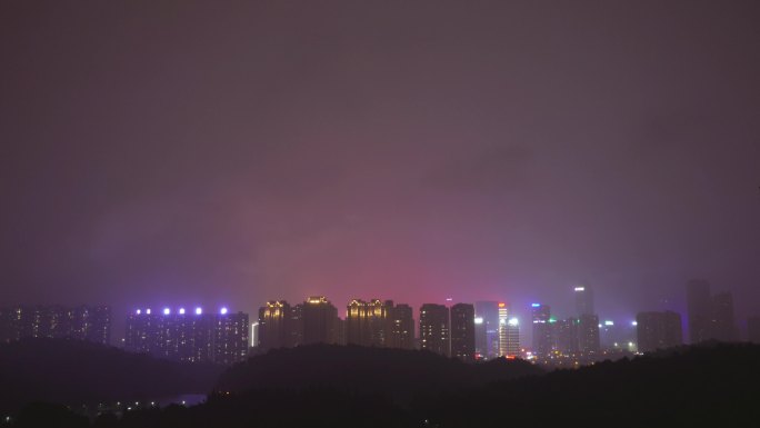 闪电暴雨云延时空镜(后半段更精彩）