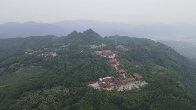 旅游景区湖南靖州飞山4A景区航拍 (4)