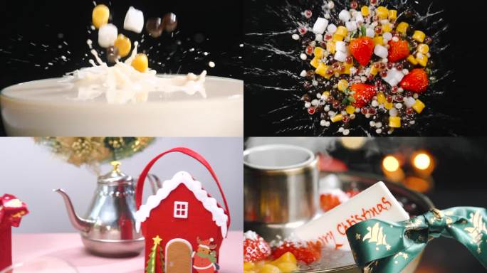 网红冰粉 圣诞美食