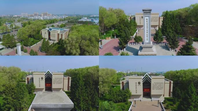 新疆石河子 北泉镇 总理纪念馆 4K航拍