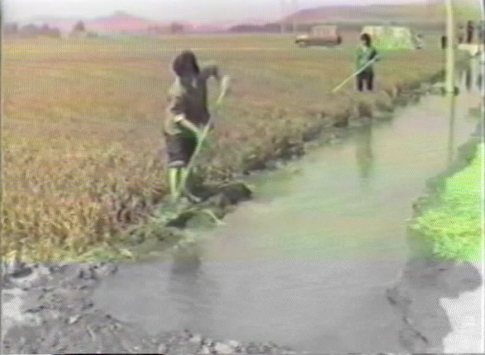 60年代修渠引水水利灌溉农田