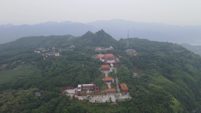 旅游景区湖南靖州飞山4A景区航拍