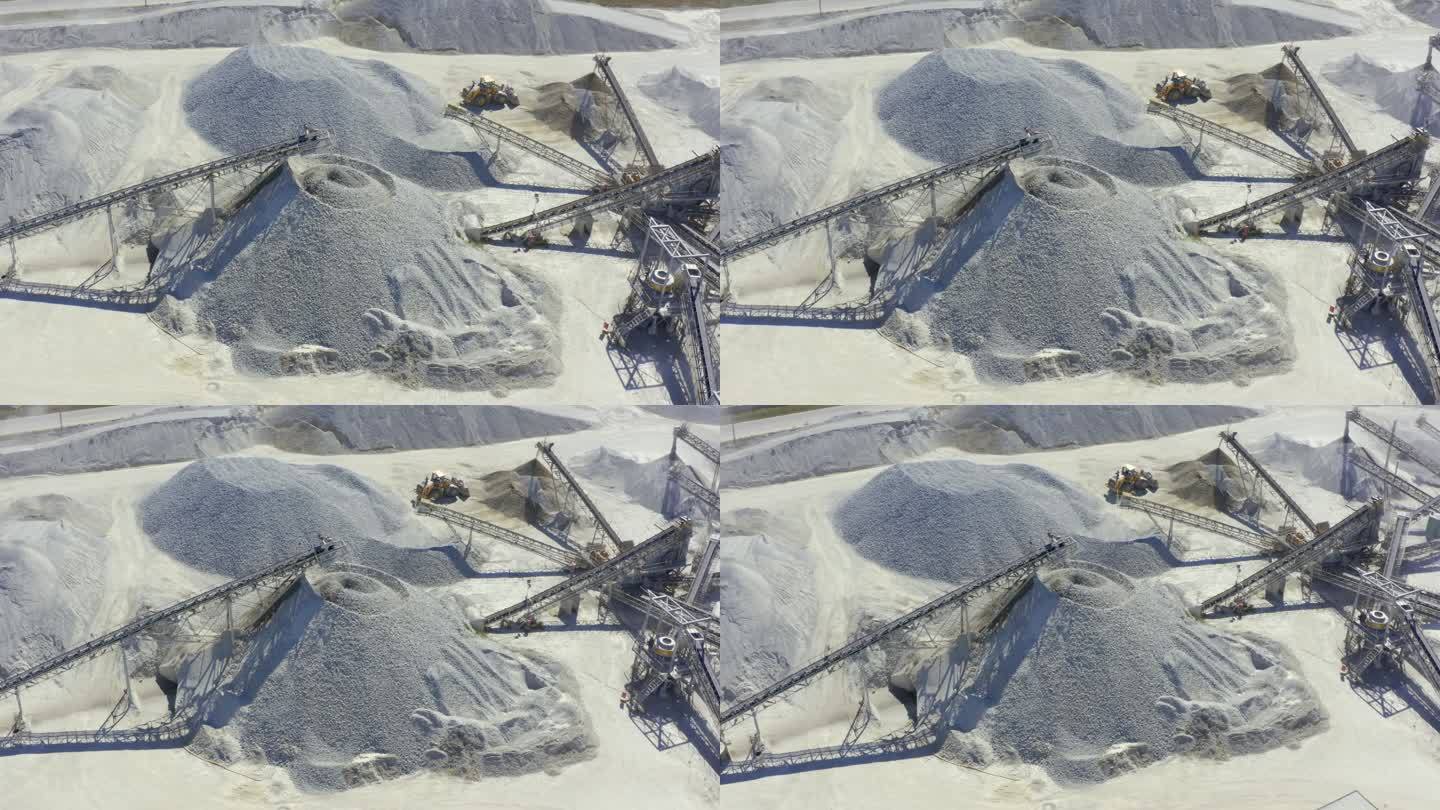 露天矿的4k无人机画面