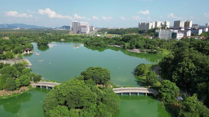 航拍江西吉安吉州窑遗址公园4A景区