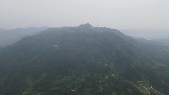 旅游景区湖南靖州飞山4A景区航拍