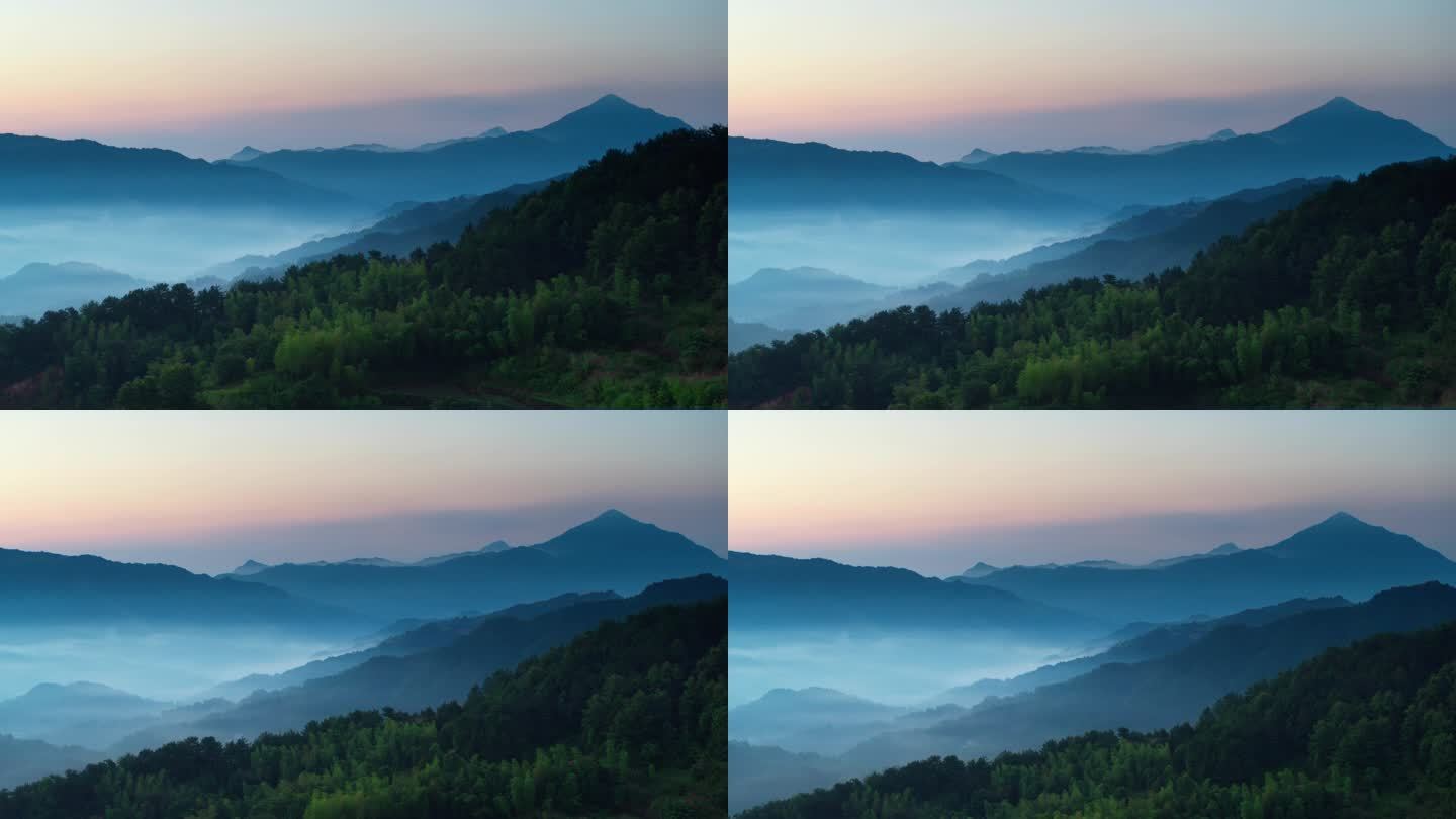 壮美山河/河山风景/云层之上/云雾山/