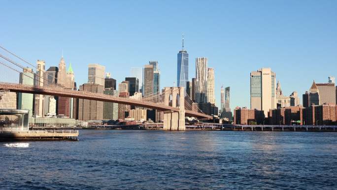 布鲁克林大桥-美国纽约标志性建筑物