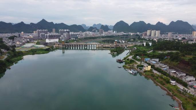 广西河池大化红水河风光