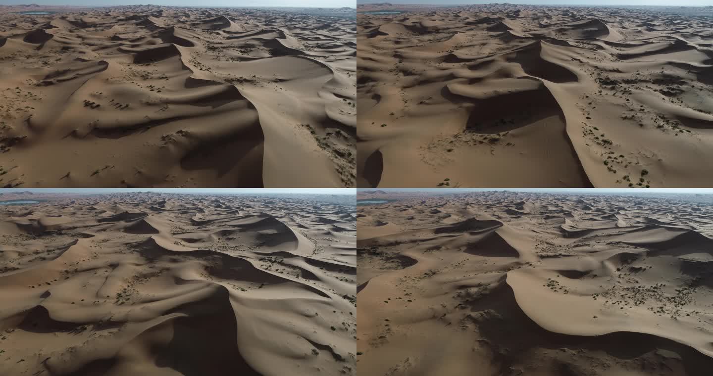 弯弯曲曲高低错落的沙漠