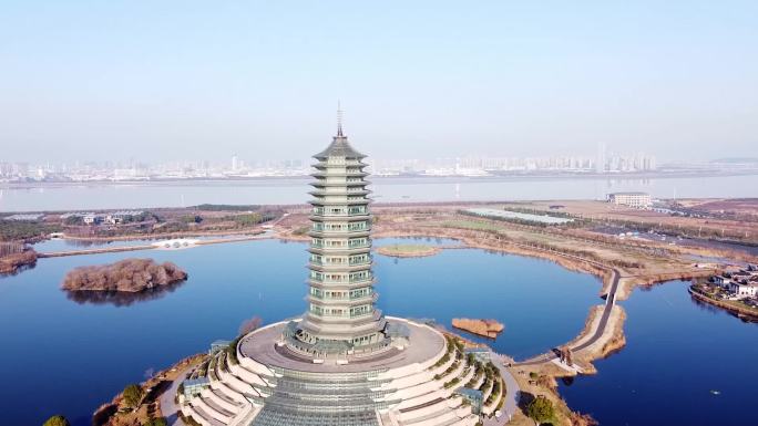 杭州中国水利博物馆航拍