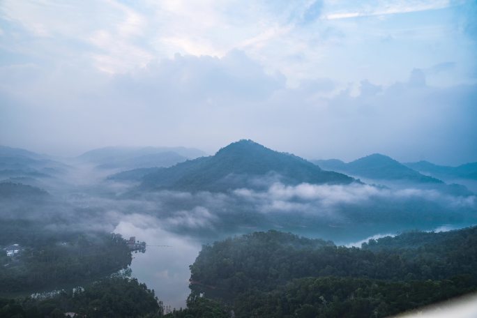 五桂山长江水库延时