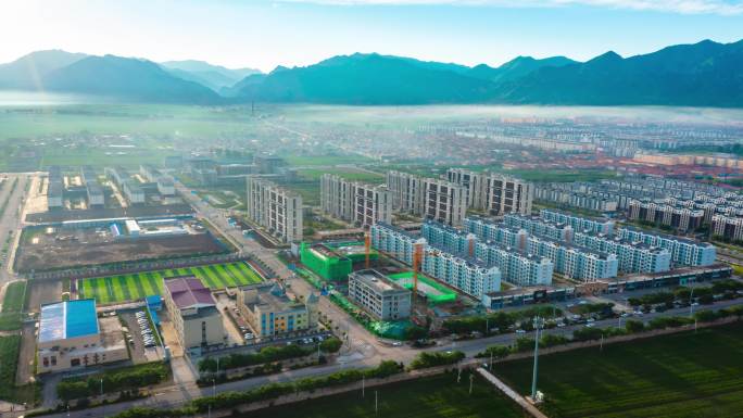 山西省大同浑源县恒山平流雾延时