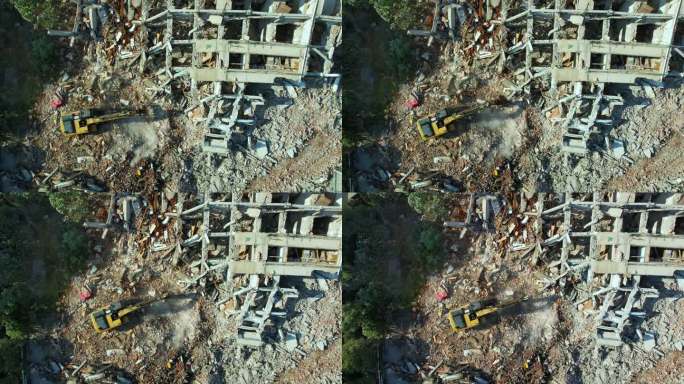 地震坍塌房屋-拆迁灾后重建