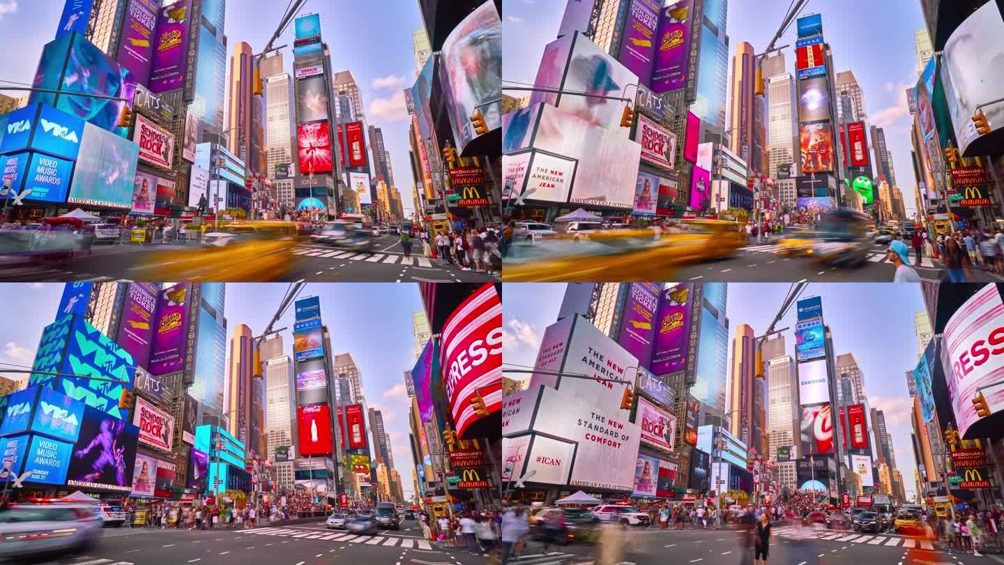 纽约时代广场的时间流逝