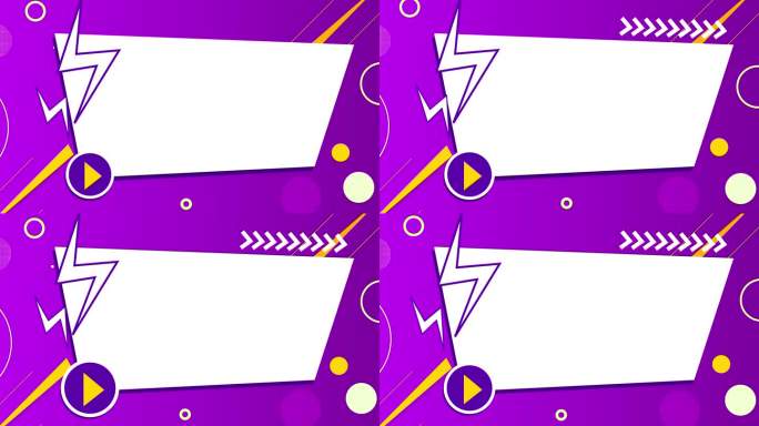 4k紫色时尚红色卡通mg导航栏介绍边框