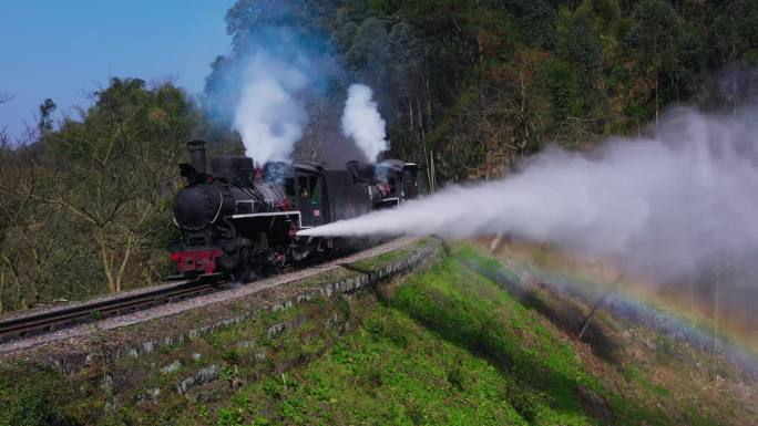 蒸汽小火车 蒸汽机车 工业革命