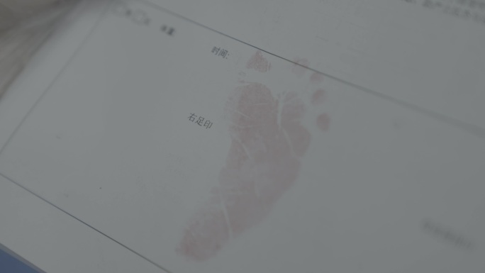 婴儿脚印