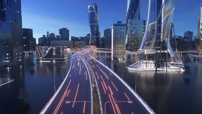 原创科技虚拟智慧城市穿梭片头