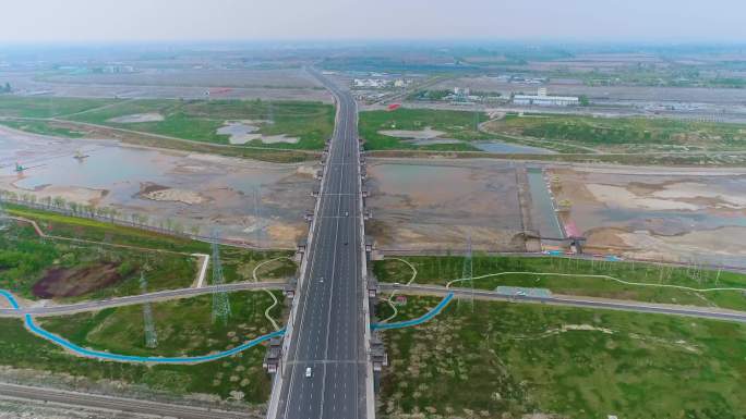 新疆石河子 玛纳斯 石玛大桥 4K航拍