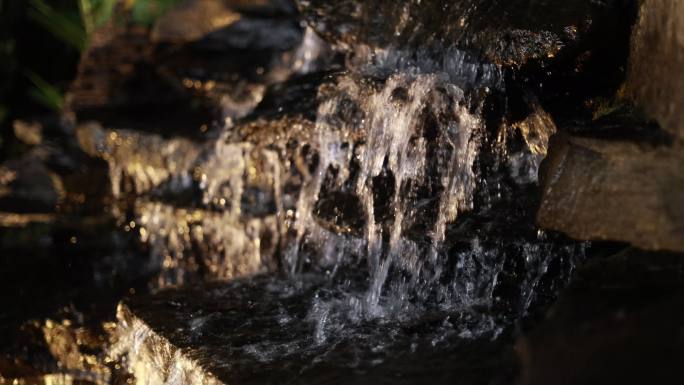 流水跌水叠水是艺术