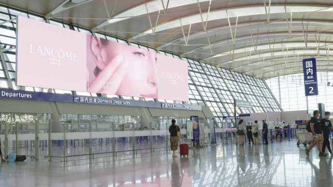 上海浦东机场机场大厅候机室机场空境航站楼