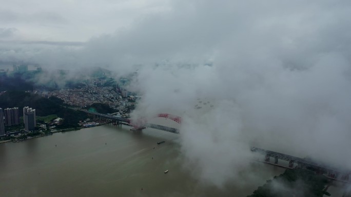 广州 南沙 明珠湾大桥 4k