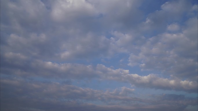 清新自然多云彩天空云景 缓慢天空云朵延时