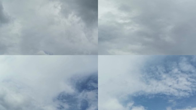 【4K】乌云转蓝天延时摄影49秒