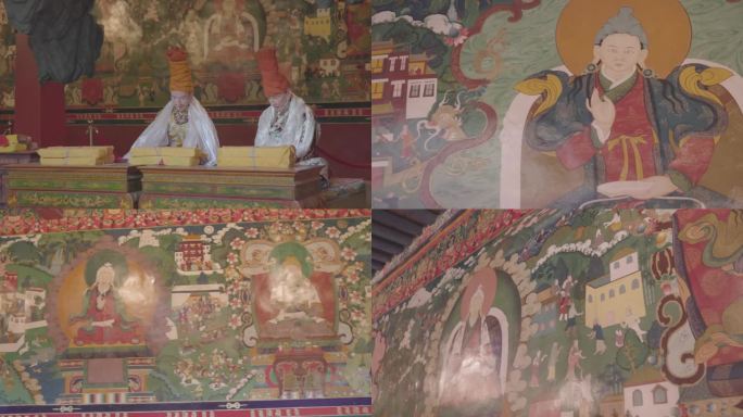 藏传佛教雕像壁画