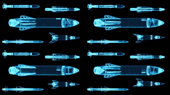导弹飞行展示全息投影通道