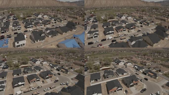 美国科罗拉多州西部住宅小区新住宅开发鸟瞰图视频系列