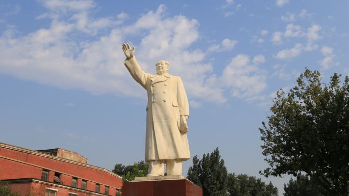 毛主席雕像延时摄影