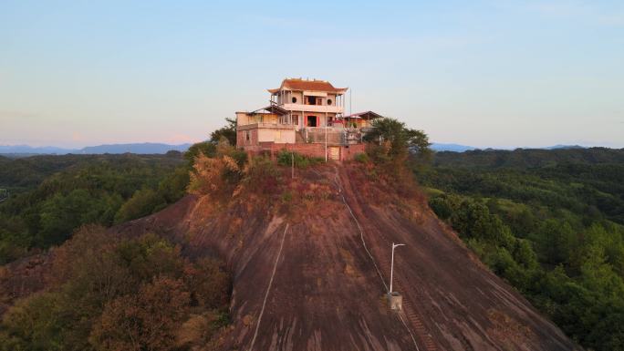 湖南省郴州市永兴县柏林镇美丽乡村寺庙风光