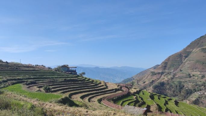 四川省攀枝花市米易县米易梯田风景