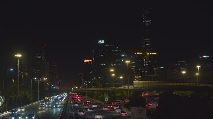 【4k原创】城市夜景车流  白领下班