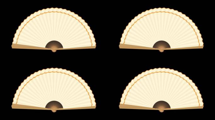 4K古风折扇国潮中国风动画