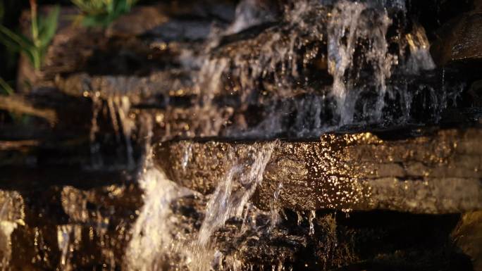 流水跌水叠水水景